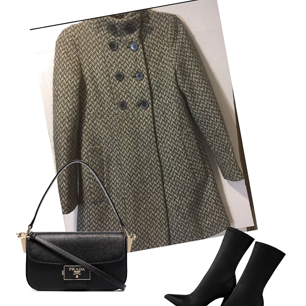 Zara basics wool coat